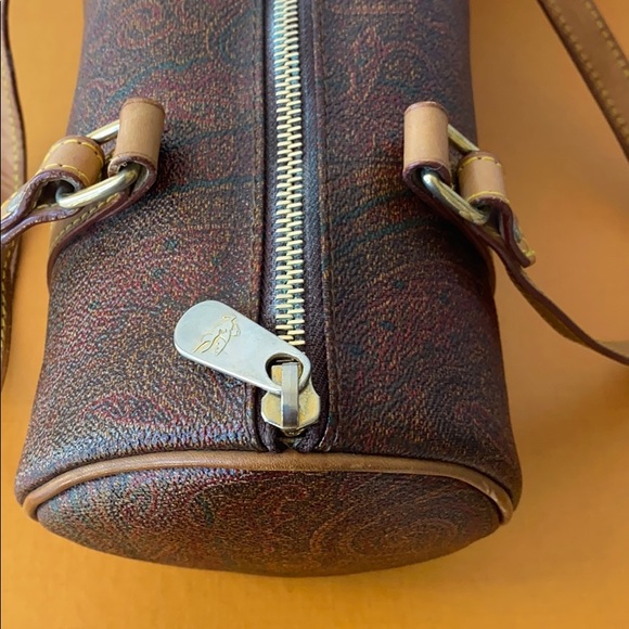 Auth. ETRO Paisly Barrel bag Vintage Tote - Picture 3 of 12
